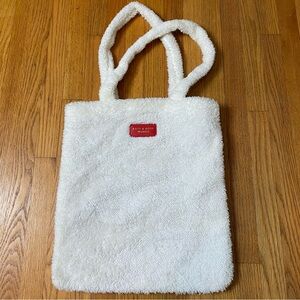 Bath & Body Works Cream Sherpa Tote Bag